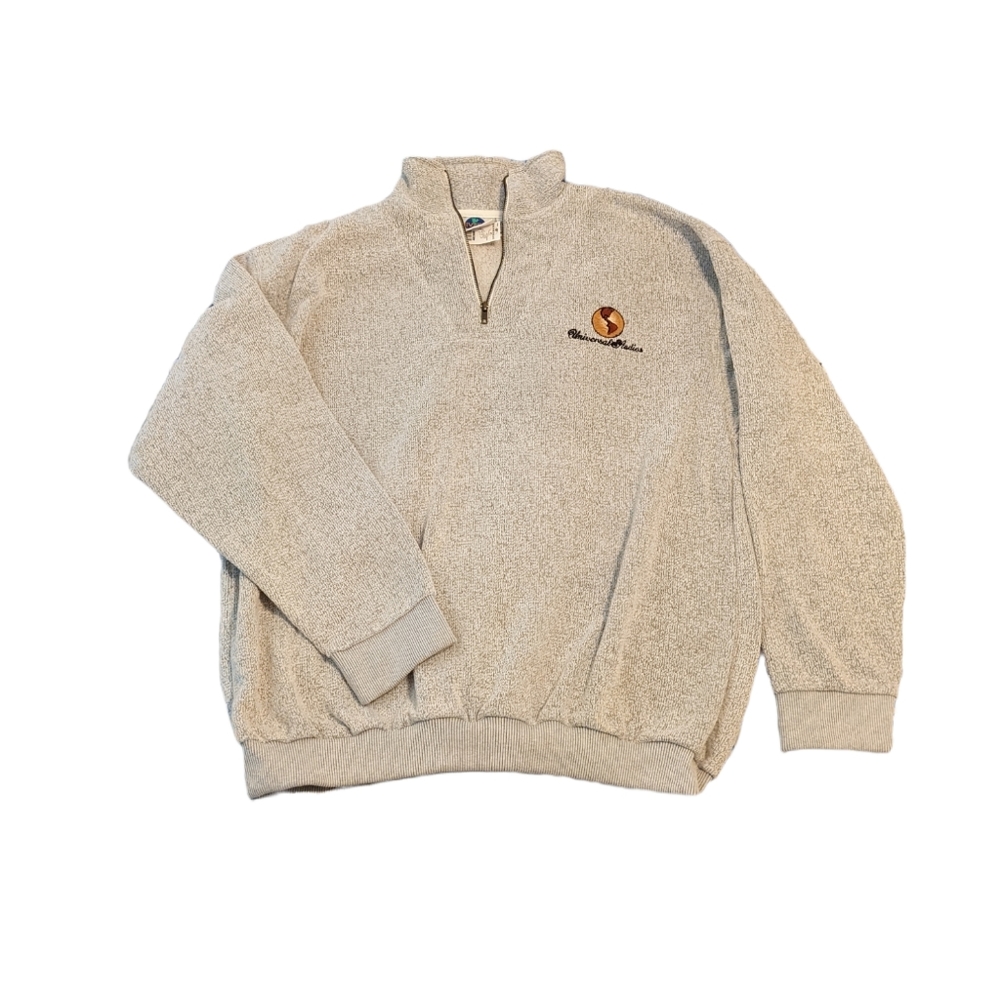 Vintage 90's Universal Studios pullover sweater half zipper logo size XXL